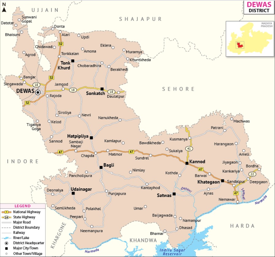 Dewas Map